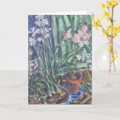 Narziss, Amaryllis Karte (Gelbe Blume)