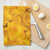 Narziss-Blume Geschirrtuch (Viertel Falte)