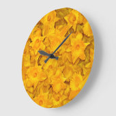 Narziss-Blume Große Wanduhr (Winkel)