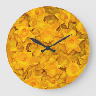 Narziss-Blume Große Wanduhr