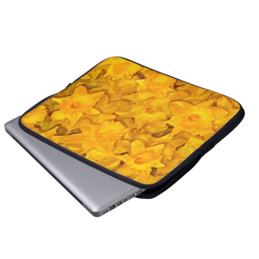 Narziss-Blume Laptopschutzhülle (Vorne Knopf)