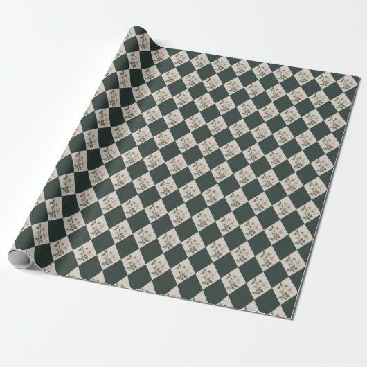 Narziss Diamant Winter Botanisches Geschenkpapier (Ungerollt)