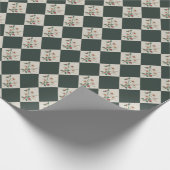 Narziss Diamant Winter Botanisches Geschenkpapier (Ecke)