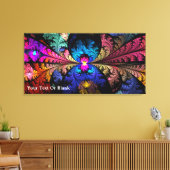 Narziss-Fraktal Leinwanddruck (Insitu (Wohnzimmer))