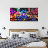 Narziss-Fraktal Leinwanddruck (Insitu (Schlafzimmer))