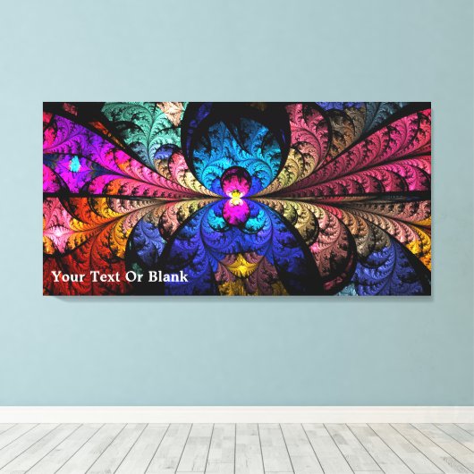 Narziss-Fraktal Leinwanddruck (Insitu (Holzboden))