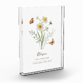 Narziss Geburtsmonatsblume Fotoblock (Links)