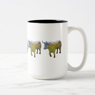 "Narzisse" 15 Unze-Tasse Zweifarbige Tasse