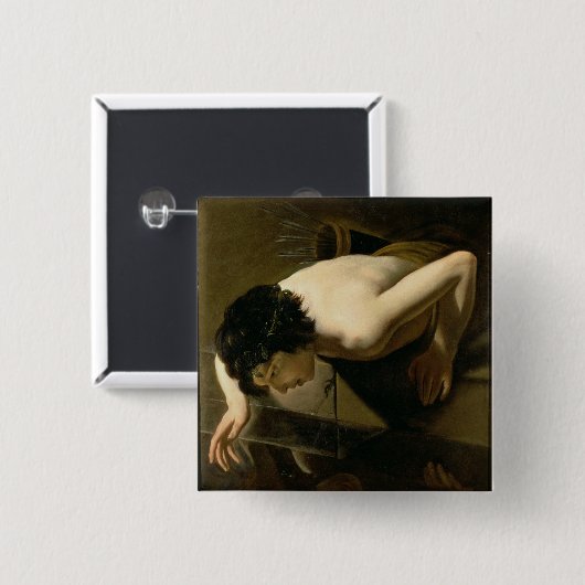 Narzisse Button (Vorne & Hinten)