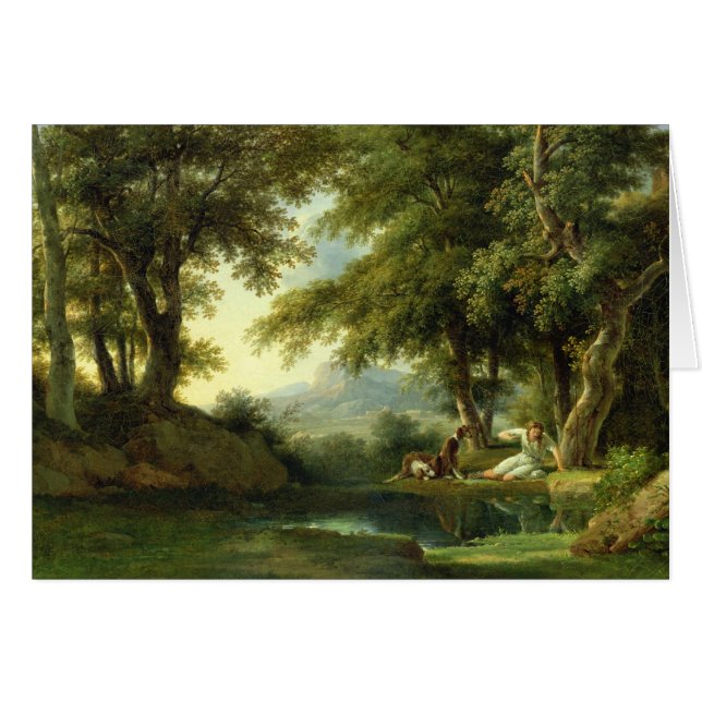 Narzisse, die seine Reflexion bewundert (Vorderseite (Horizontal))