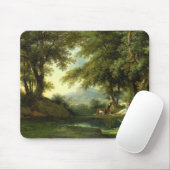 Narzisse, die seine Reflexion bewundert Mousepad (Mit Mouse)