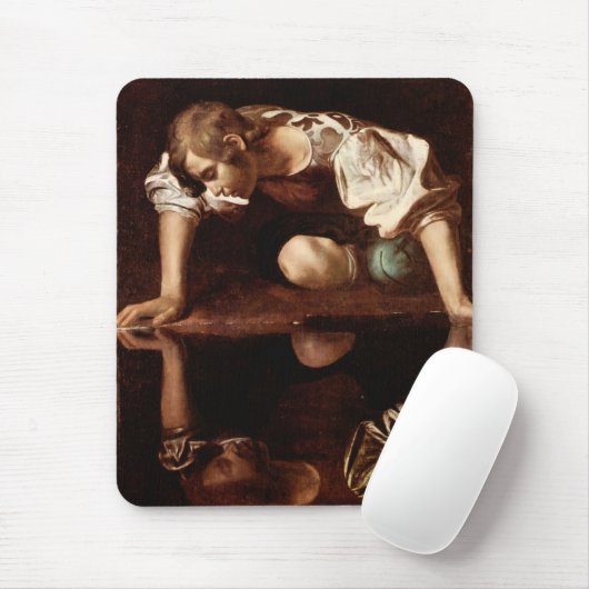 Narzisse durch Caravaggio Mousepad (Mit Mouse)