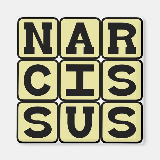 Narzisse, griechische Mythen Magnet (Vorne)