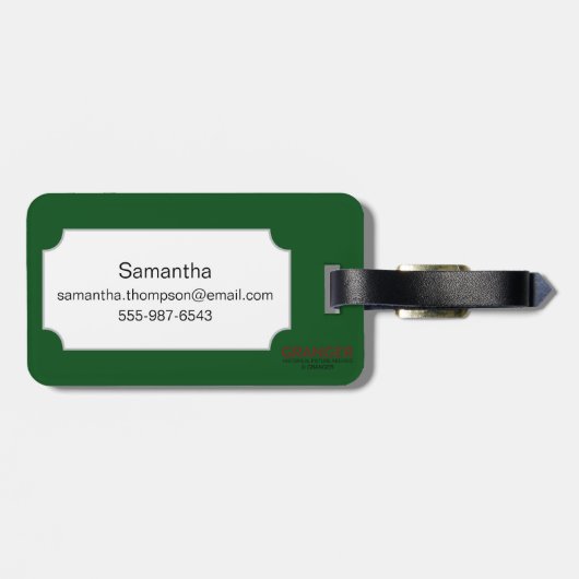 Narzisse (N Tazetta) Gepäckanhänger (Rückseite horizontal)