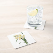 Narzisse (Narcissus tazetta) von Redouté Rechteckiger Pappuntersetzer (Vor Ort)