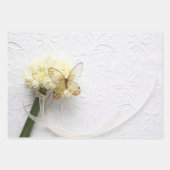 Narzisse Schmetterling Wrapping Paper Set von 3 Geschenkpapier Set (Vorderseite)