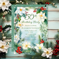 Narzisse | Stechpalme Florale 50. Geburtstagsfeier