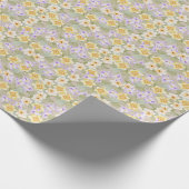 Narzisse und Crocus Wrapping Paper Geschenkpapier (Ecke)