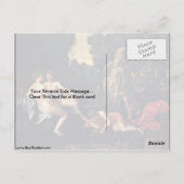 Narzisse und Echo von Nicolas Poussin Postkarte (Rückseite)