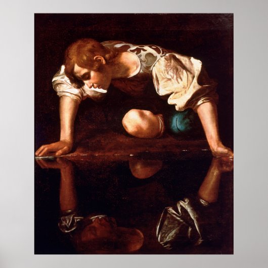 Narzisse von Caravaggio (1599) Poster (Vorne)