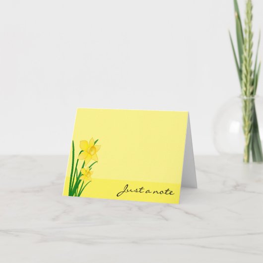 Narzissen-Anmerkungs-Karte Karte (Vorderseite)
