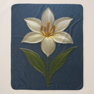 Narzissen Blume – Moderne Botanische Glanzkunst Sherpadecke