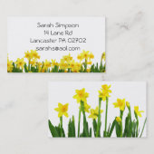 Narzissen-Blumen-Geschäftskarten Visitenkarte (Vorne/Hinten)