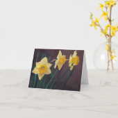 Narzissen-Blumen-Kunst-Anmerkungs-Karte Karte (Gelbe Blume)