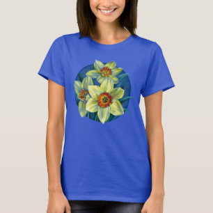 Narzissen - die Freude am Frühlings-T - Shirtgelb T-Shirt