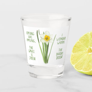 Narzissen-Frühling Customizeable Schnapsglas