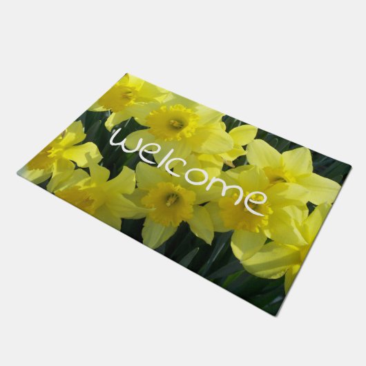 Narzissen Fußmatte (Schrägansicht)