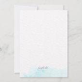 Narzissen-Geburtstags-Einladung Einladung (Rückseite)