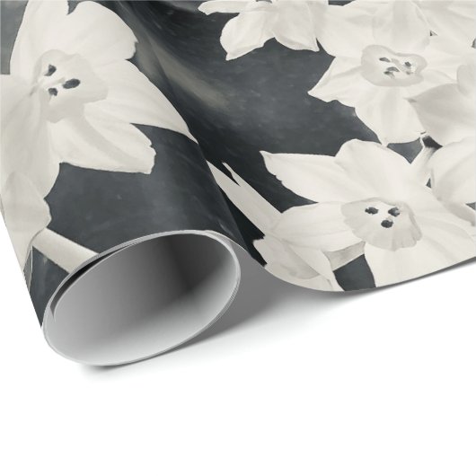 Narzissen Geschenkpapier (Rolleneckpunkt)