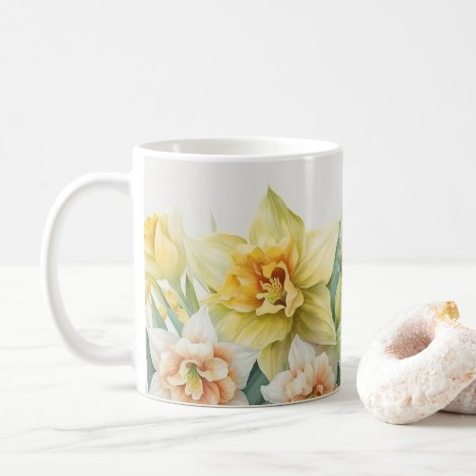 Narzissen-Kaffeetasse Kaffeetasse (Mit Donut)