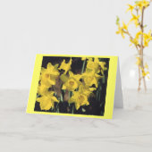 Narzissen Karte (Gelbe Blume)