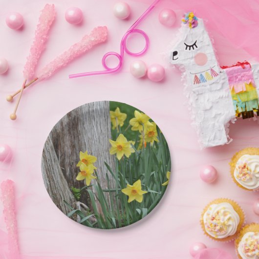 Narzissen-Pappteller Pappteller (Party)