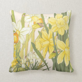 Narzissen und Jonquils Frühjahr-Kissen Kissen