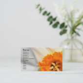 Narzissen-Visitenkarte Visitenkarte (Stehend Vorderseite)
