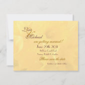 Narzissenankündigungen Einladung (Rückseite)