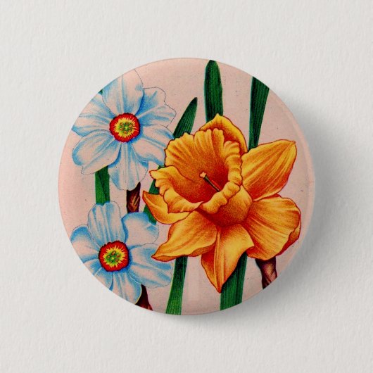 NarzissenBlume Button (Vorderseite)
