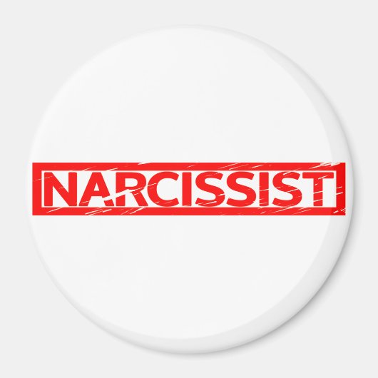Narzisstische Briefmarke Magnet (Vorne)