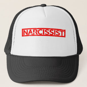 Narzisstische Briefmarke Truckerkappe