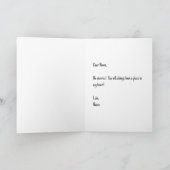 Narzisstische Faltkarte Karte (Innenseite)