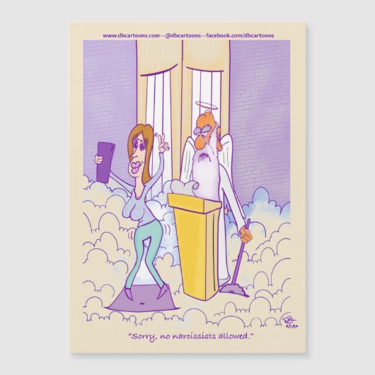 Narzisstische Magnetkarte (Vorderseite)