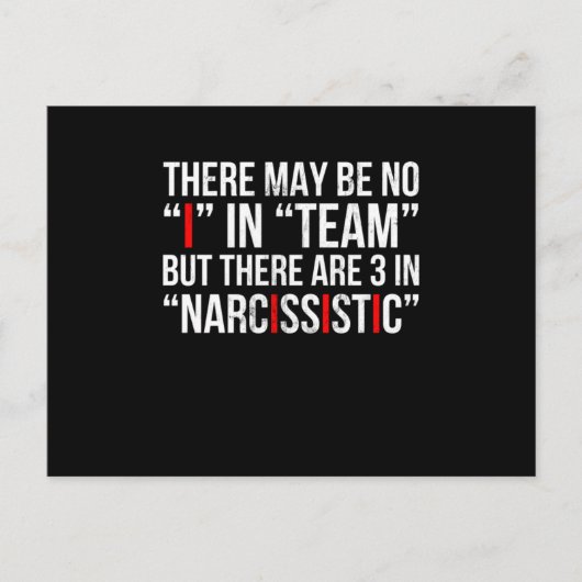 Narzisstische Persönlichkeitsstörung Psychologie d Postkarte (Vorderseite)