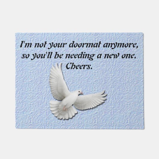 Narzisstist und verlässt individuell anpassbare Do Fußmatte (Vorderseite)