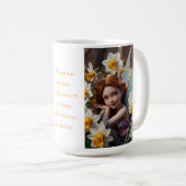 Narzissus-Blumenfee  Kaffeetasse (VorderseiteRechts)