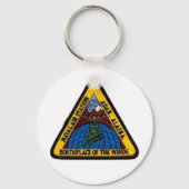NAS Adak, Alaska Weißer Schlüsselanhänger (Vorderseite)