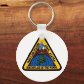 NAS Adak, Alaska Weißer Schlüsselanhänger (Vorderseite)