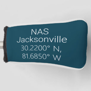 NAS Jacksonville Latitude Longitude Golf Headcover